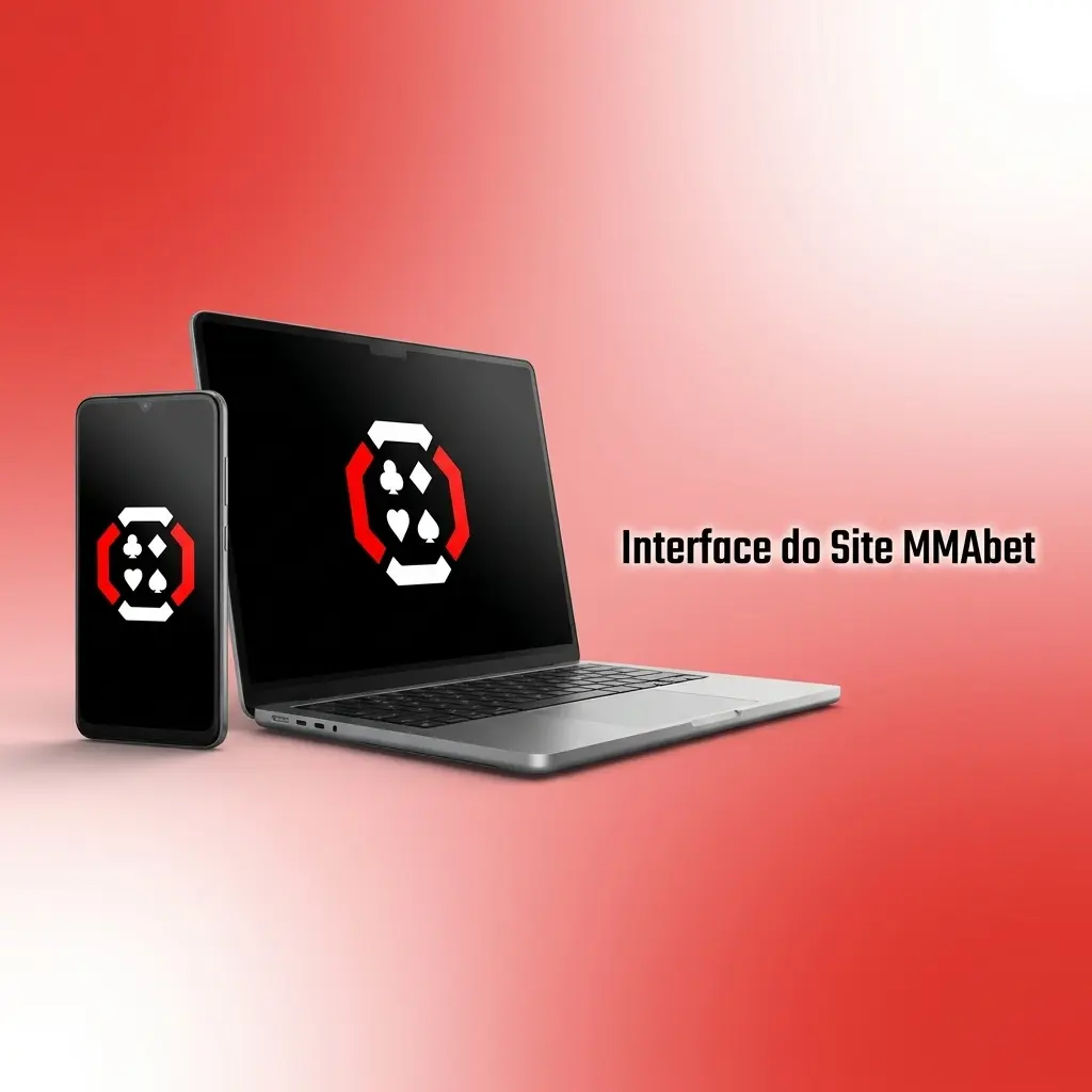 Interface do site MMAbet com barra superior: Esportes, Ao Vivo, Cassino, Promoções e Minha Conta